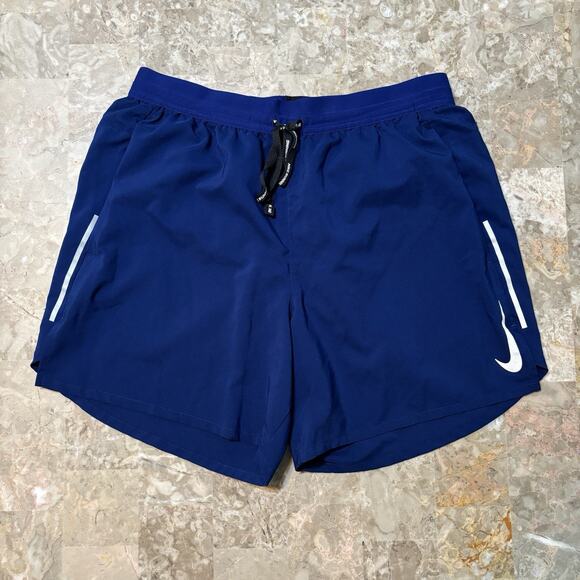 Nike Running Shorts Mens Small Blue Flex Stride 5” Lined Gym AJ7777 - Picture 1 of 9